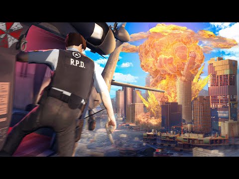 NUKING a ZOMBIE INFESTED CITY in GTA 5 RP!