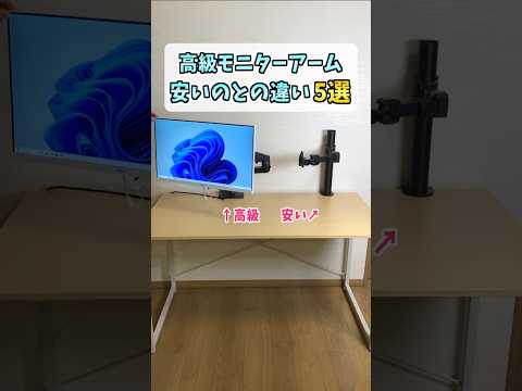 安いモニターアームvs高いモニターアーム【ergotron】