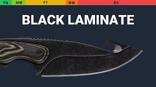Gut Knife Black Laminate Wear Preview