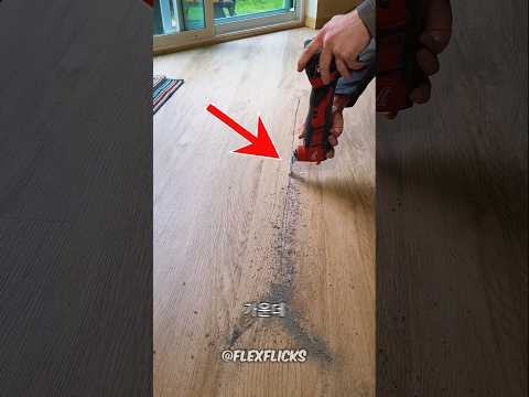합판 바닥재 한 장을 교체하는 방법은 무엇일까요 ⚒️😱 #기능 #건설 #DIY 공예