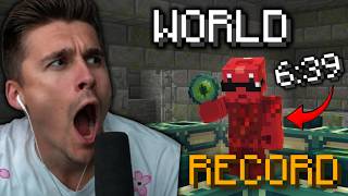 Ludwig Reacts to NEW MINECRAFT WORLD RECORD