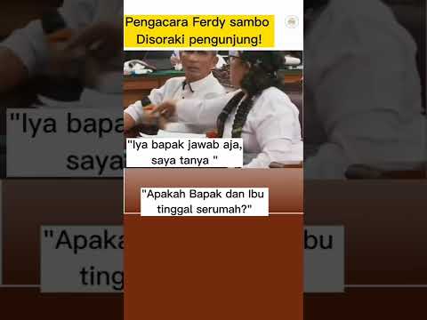 PENGACARA FERDY SAMBO BIKIN EMOSI PENGUNJUNG #shorts