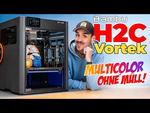 Bambu Lab H2C Vortek | AMS Multicolor ohne Müll - endlich! (XXL Test)