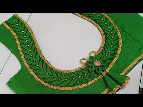 Very popular blouse back neck design || blouse || cutting and stitching back neck blouse design