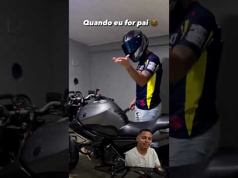 Tem que ser  igual o pai kkk  me siga aí 🙏🔥❤️#motovlog #motocicleta #motos #grau #react #shorts