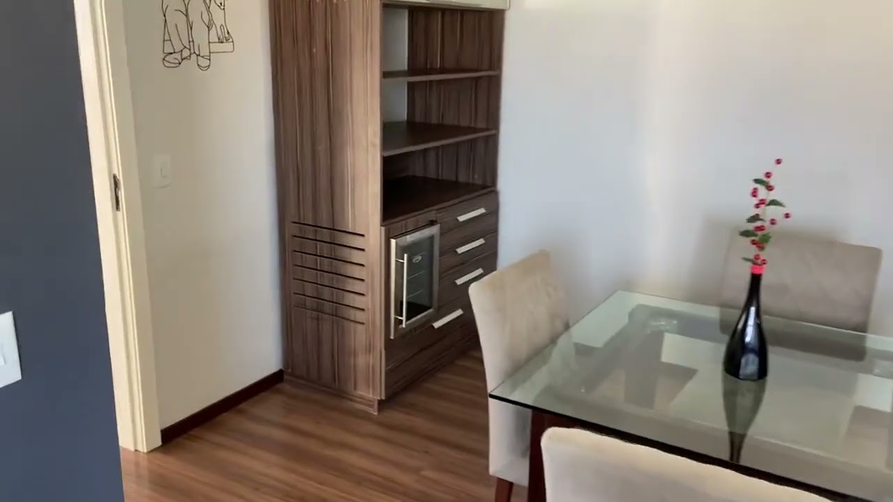 ALUGUE AP.  2 DOR  SEMI MOBILIADO, CENTRO, ELEVADOR, PORTARIA 24H, GARAGEM.