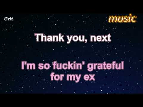 thank u, next – Ariana GrandeKTV 伴奏 no vocal 無人聲 music 純音樂 karaoke 卡拉OK 伴唱