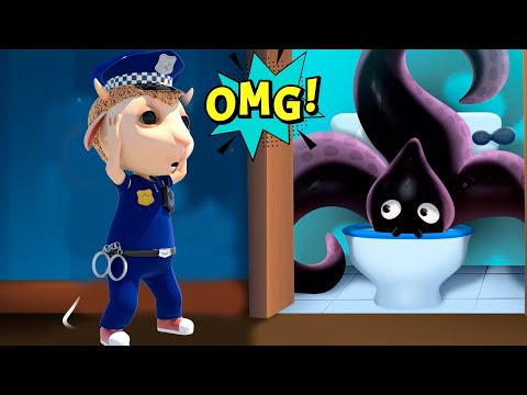 Watch Out! Monster Behind the Door! Zombie Kids Adventures 👹 Funny Cartoon Animation for Kids