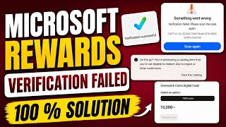 Microsoft Rewards Bing Verification FAILED | Please Scan The Code Again Fix | Overwatch Gift Card 