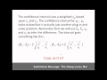 Confidence Intervals and Statistical Analysis