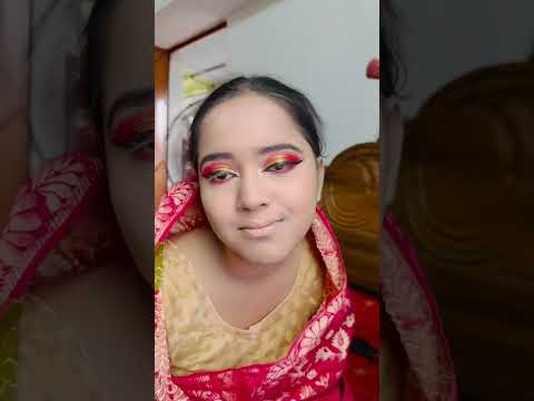 ছেলে হয়ে ভাগ্নীর বিয়ের ব্রাইডাল মেক-আপ করলাম #youtubeshorts #shorts #makeup