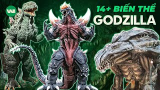 TẤT TẦN TẬT 14+ BIẾN THỂ GODZILLA TRÊN MÀN ẢNH TỪ TRƯỚC TỚI NAY