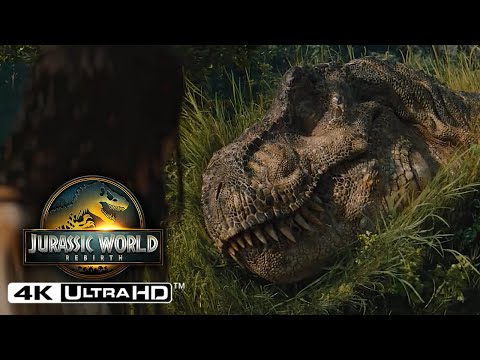 T.Rex Attacks The Family Scene | Jurassic World Rebirth - HD 4DKK