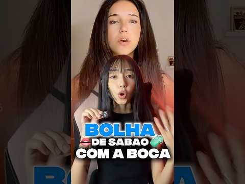 Como Fazer BOLHA DE SABÃO com a Boca! 🧼🫧 #desafio #truques #tiktok #trending #lifehacks