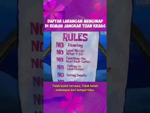 Daftar Larangan Menginap di Rumah Jangkar Tuan Krabs