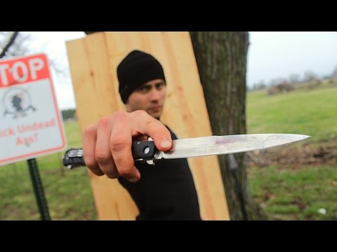 American Zombie Survivor #2 - Combat Knife Throwing - Zombie Go Boom