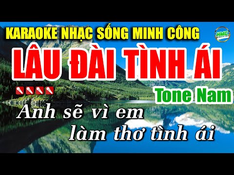 Lâu Đài Tình Ái Karaoke Nhạc Sống Hay Nhất || Dễ Hát Nhất || Tone Nam