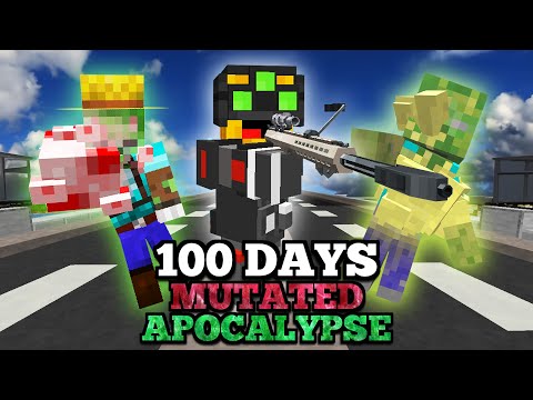 I Spent 100 Days in a ZOMBIE APOCALYPSE in Minecraft...