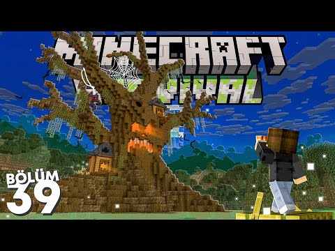 Cadı  Farmı'nın GİZEMLİ DEVASA AĞACI! - Minecraft Survival 39