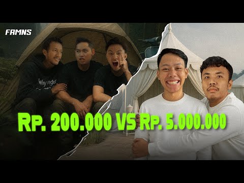 FOURMENS CAMPING Rp 200.000 VS Rp 5.000.000 (BOGOR)