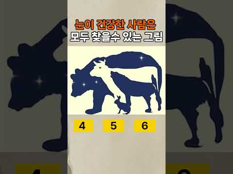 눈이 건강한 사람은 몇마리가 보일까요