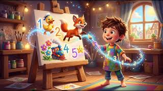 Ten Numbers, Ten Pictures, One Magic Paintbrush | Kids Song