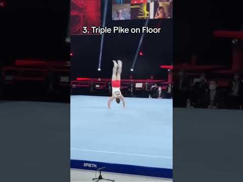 HARDEST SKILLS IN GYMNASTICS🫣😅 #gymnast #flip