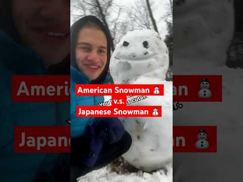 Japanese snowman vs American Snowman
