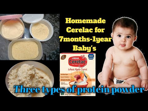 Homemade Cerelac For 7months _ 1year Babies| Three Types of Protein Powder | Cerelac |Dr.Recommends