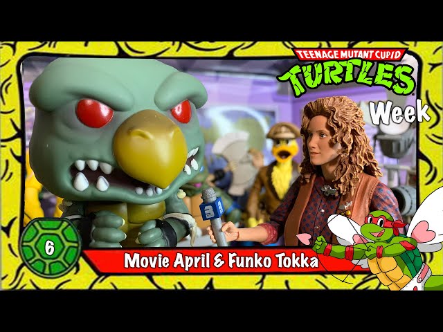 Movie April and Funko Pop Tokka: TMNT Cupid Week Part 6