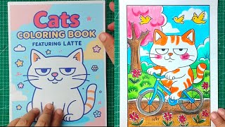 Healing cat coloring book 🎨🐱✨