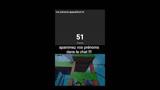 j'écris vos prénoms