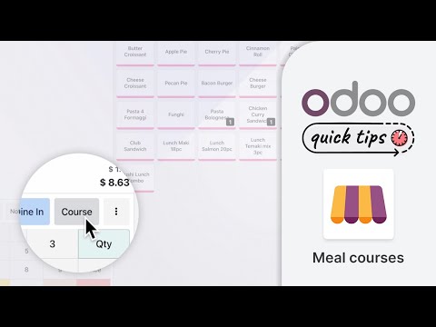 Odoo Quick Tips - Meal courses [Point of Sale]