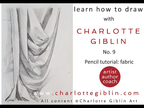 Learn how to draw - no. 9 - pencil tutorial (fabric...