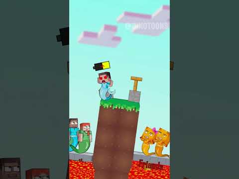 Family or Friends? Will Baby Steve Help Mermaid Nugget Gegagedigedagedago #minecraftshorts #story
