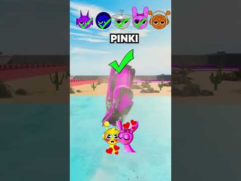 Incredibox Sprunki Car Jump Challenge with Durple, Clukr, Oren #sprunki #shorts #trend
