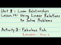 Fish Weight and Cost Problems