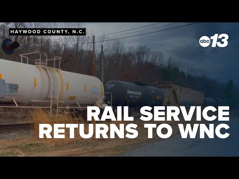 YouTube video thumbnail: Vital North Carolina Rail Service Is Back on Track After Helene Repairs