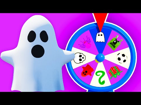 Babies Play With The Ghost's Wheel of Fortune  | Cartoon for Kids | Dolly and Friends 3D