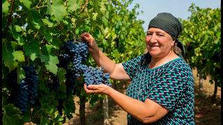 From Vineyard to Jar: Our Family's Sweet Grape Harvest Day🍇 | Relaxing Village Life