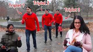 TRIPLET TIME TRAVELER PRANK