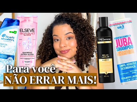 O SHAMPOO IDEAL PARA CABELOS CACHEADOS! Como escolher o shampoo corretamente!