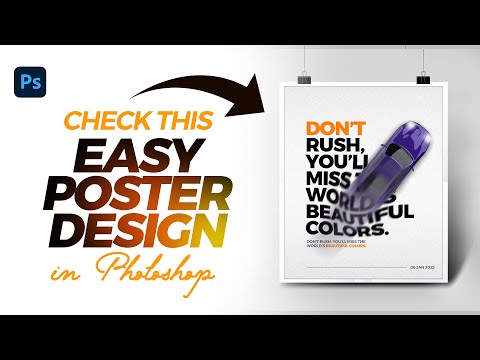 Poster Design Photoshop Tutorial for Beginners !!