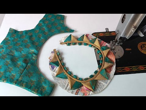 पहली बार इतना खूबसूरत और आसान ब्लाउज डिज़ाइन बनाना सीखे || easy blouse design cutting and stitching