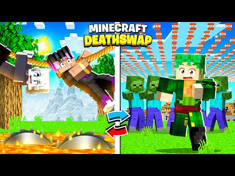 Secretly Using CREATIVE MODE in Minecraft DEATHSWAP 😱