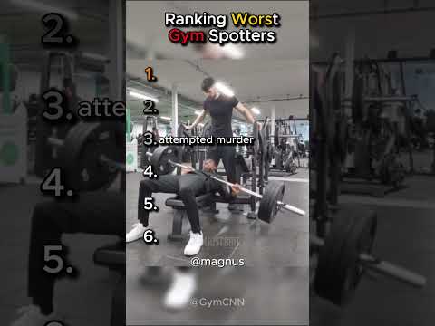 Ranking Worst Gym Spotters #shorts #funnyshorts #gymfails #shortsvideo