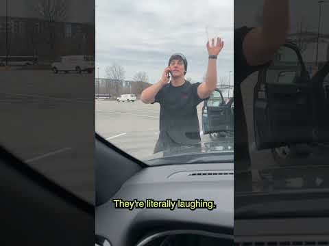 Parking Lot KAREN calls the cops😱 #shorts #viralvideo