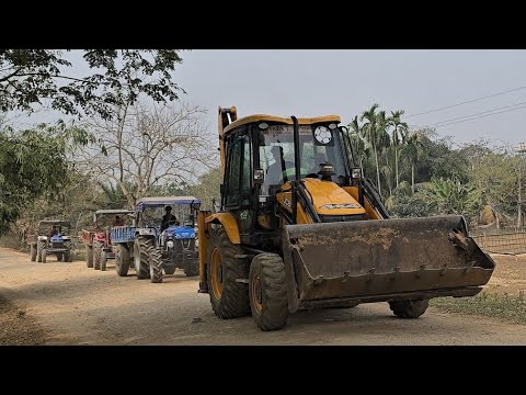 JCB 3dx loading Muram in sk tata and tata tipper truck video | jcb dumper video | jcb wala gadi