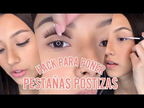 Hack para ponerse pestañas postizas 😳