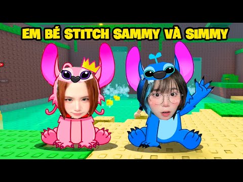 EM BÉ SAMMY VÀ SIMMY STITCH SIÊU DỄ THƯƠNG PHIÊU LƯU TRONG ROBLOX